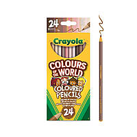 Карандаши цветные Crayola Colours of the World 24 шт (68-4607)