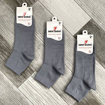 Шкарпетки підліткові середні бавовна сітка ВженеBOSSі, розмір 23 (36-38), світло-сірі, 012729