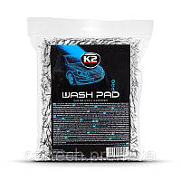 Губка для миття авто з мікрофіброю К-2 WASH pad PRO 600г/м2 (М441) (13*21см)