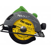 Дисковая пила Procraft KR2300, 185 мм, 2300 Вт, 2 диски, блокировка редуктора