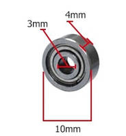 Подшипник 623ZZ 3х10х4 мм для ЧПУ и 3Д принтера