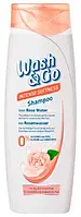 Wash&Go Шампунь з трояндовою водою для пом*якшення волосся 360мл (7231)