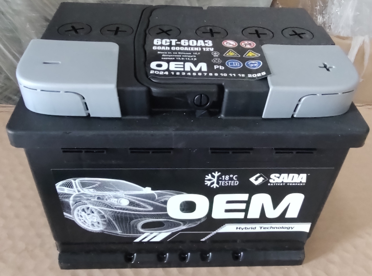 АКБ 6 ст 60 А (600EN) (0) OEM SADA Євро, фото 1