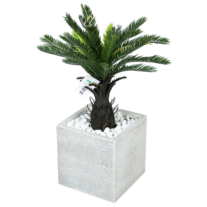Штучна рослина Fan Palm 60 см в кашпо (DW-2567-1), фото 1
