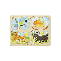 Пазл Melissa&Doug 4 в 1 Домашние животные (MD9861)