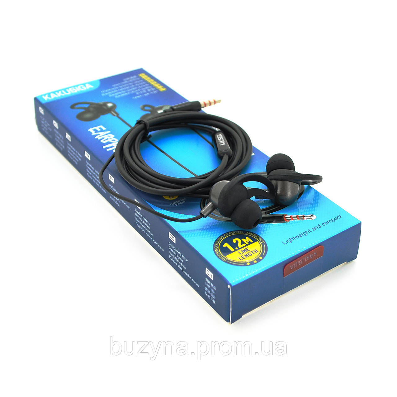 Наушники проводные iKAKU KSC-705 LINGYIN с микрофоном, Black, Bох i (ID ...