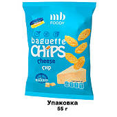 Baget CHIPS сир, натуральні сухарики, швидкий перекус з собою, легкий перекус на роботі, перекус в машину