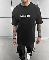 Мужская молодежная качественная футболка кулир, черная модная стильная летняя мужская футболка