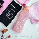 Еко-пляшка (500 мл), з клапаном, рожева, фото 3
