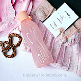 Еко-пляшка (500 мл), з клапаном, рожева, фото 4