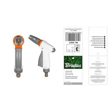 Пістолет для поливу регульований, QUICK PROSTY, WHITE LINE, WL-EN6T, фото 2