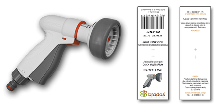 Пістолет для поливу регульований  QUICK MULTI SPRAY, WHITE LINE, WL-EN7T, фото 2