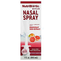 Спрей для носа, NutriBiotic Nasal Spray, 29,5 мл, екстракт насіння грейпфрута