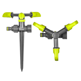 Зрошувач обертовий 3-х ріжковий на кілку LIME LINE в блістері, LE-6102