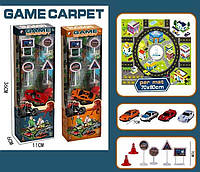 Ігровий набір 2 види, машинка, килимок, аксесуари