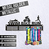 Медальниця металева "Swim Bike Run", фото 3