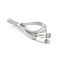 Кабель iKAKU KSC-723 GAOFEI PD60W smart fast charging cable (Type-C to Lightning), Silver, длина 1м, BOX l