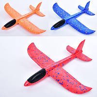 Літак 32см, пінопласт, мікс кольорів, пак. 9*34*4см (150шт)