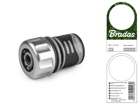 Конектор 3/4" - STANDARD, TPR WHITE LINE, WL-2136, фото 2