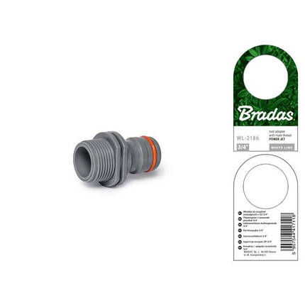 Адаптер із зовнішньою різьбою 3/4", POWER JET, WHITE LINE, WL-2186, фото 2