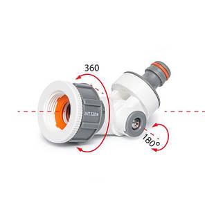 Адаптер обертовий на кран з внутрішньою різьбою 1" / 3/4", WHITE LINE, WL-2194, фото 2