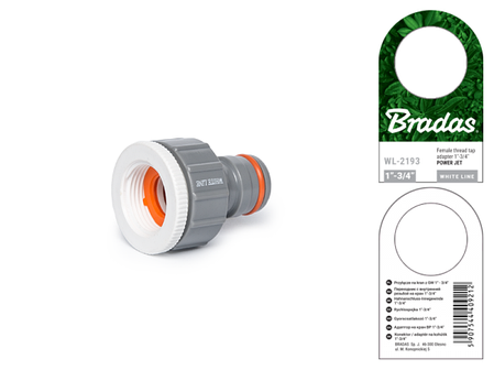 Адаптер на кран редукційний з внутрішньою різьбою 1" / 3/4", POWER JET, WHITE LINE, WL-2193, фото 2
