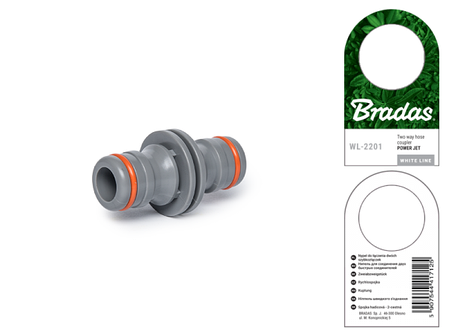 Ніпель для з'єднання двох конекторів POWER JET, WHITE LINE, WL-2201, фото 2