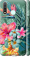 Чехол 3d пластиковый матовый Endorphone Vivo Y19 Тропические цветы v1 (4667m-630-26985) AT, код: 7977792