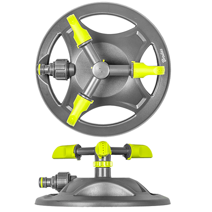 Зрошувач обертовий 3-х ріжковий на круглій підставці LIME LINE, LE-6201, фото 1