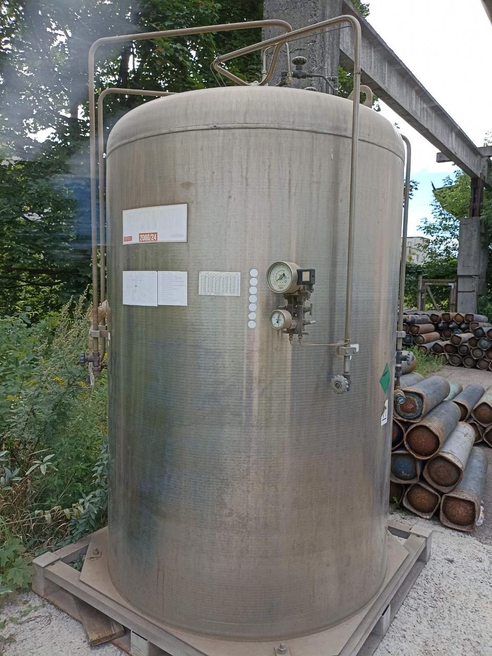 Посудина-газифікатор для зберігання рідких газів
