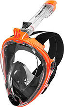 Повнолицьова маска Aqua Speed SPECTRA 2.0 9915 чорний, помаранчевий Уні S/M