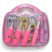 Игровой набор "Врач стоматолог", розовый Toys Shop