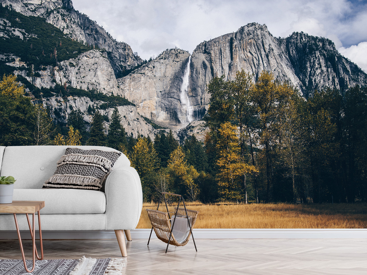 Фотошпалери для дому стильні "Гірський пейзаж" , самоклеюча плівка Oracal з малюнком, фото 1