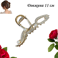 Краб для волосся металевий Тюльпан Fashion jewelry 11 см