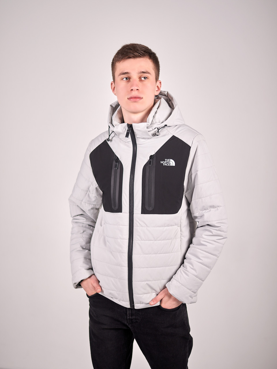 Чоловіча куртка демісезонна The North Face, колір білий, фото 1