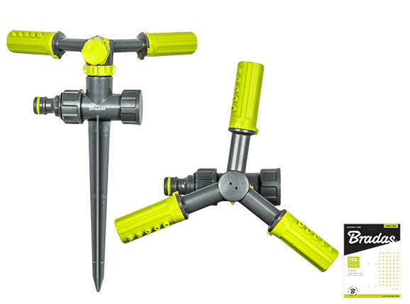 Зрошувач обертовий 3-х ріжковий на кілку LIME LINE, LE-6107, фото 1