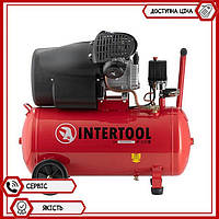 Компресор INTERTOOL PT-0004 50 л, 2.23 кВт, 220 В, 8 атм, 354 л/хв, 2 циліндра