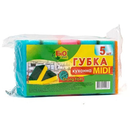 Губки 5шт/уп "ЕкOplus"