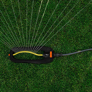 Зрошувач осцилівний компактний з алюмінієвою дугою, BLACK LINE, ECO-2816, фото 3