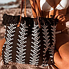 Жіноча містка пляжна сумка, тканинна красива сумка пляж, фото 3