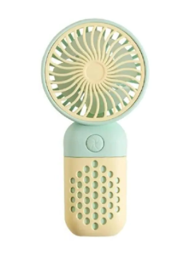 Вентилятор ручний акумуляторний Mini Fan Z8(7186) c USB-заряджанням (54563G-E) Салатовий з жовтим