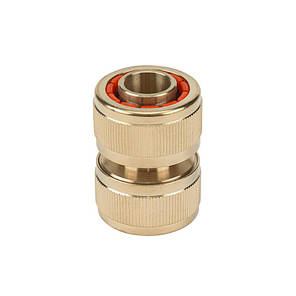 Муфта, з'єднувач для шлангів 3/4", латунний, BR-2110, фото 2