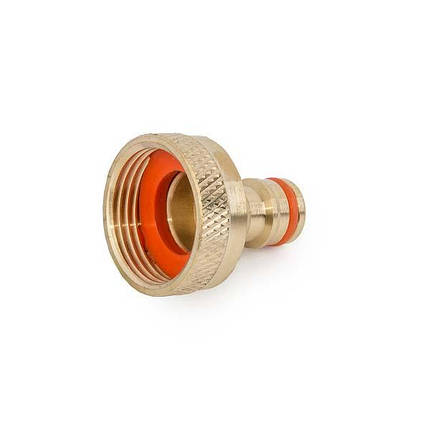 Адаптер латунний на кран із внутрішньою різьбою 1", BRASS, BR-2197, фото 1