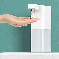 Сенсорный настольный автоматический индуктивный дозатор для жидкого мыла из ABS-пластика белого цвета