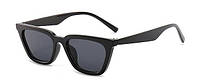 Жіночі прямокутні сонцезахисні окуляри чорного кольору, стильні жіночі сонячні окуляри прямокутної форми
