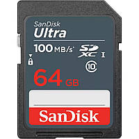 Карта памяти SanDisk 64GB SDXC class 10 UHS-1 (SDSDUNR-064G-GN3IN)