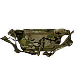 Чоловіча сумка бананка на пояс тактична, мультикам з кріпильною гумкою, матеріал Кордура, фото 5