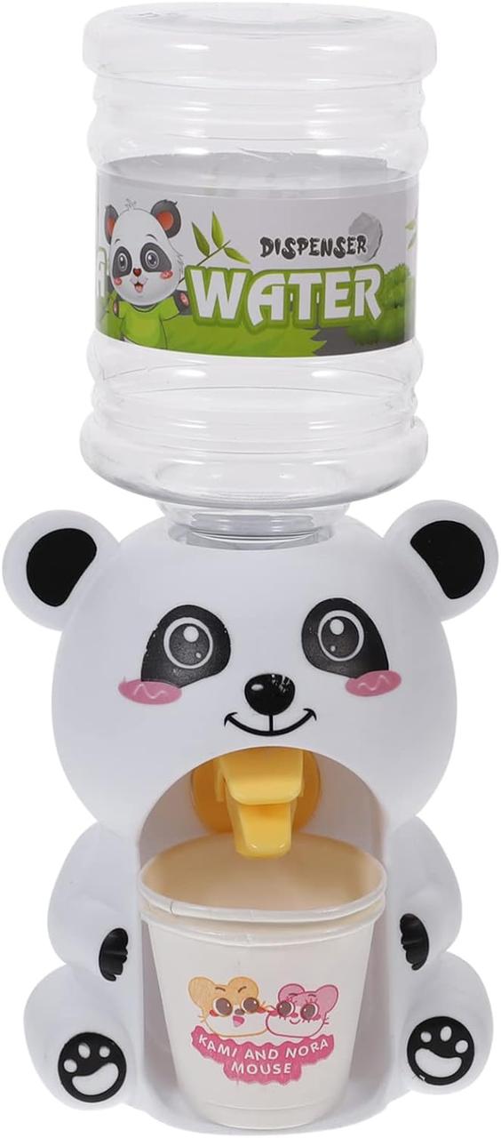 Детский настольный игровой кулер диспенсер (дозатор) для воды игрушка в виде Панды набор с двумя стаканчиками - фото 1 - id-p2185096846