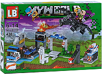 Большой конструктор для мальчика или девочки 6-14 лет в стиле Lego Minecrаft Бой с драконом на 430 деталей