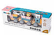 Дерев'яний поїзд зі Звірятами Viga Toys PolarB 44015 Конструктор поїзд, фото 10